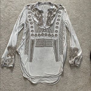 Free People embroidered tunic